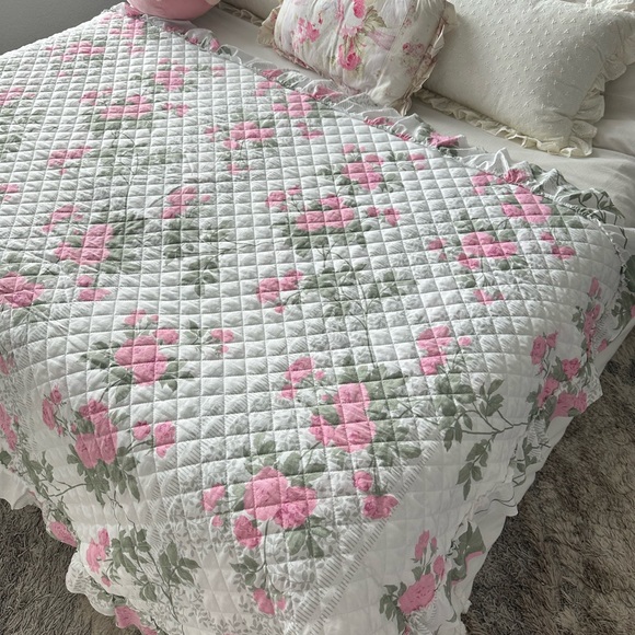 Shabby Chic style quilted blanket - Picture 4 of 4
